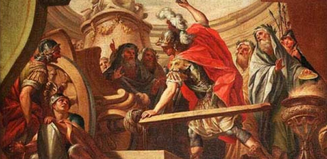 Alexander cuts through the Gordian Knot